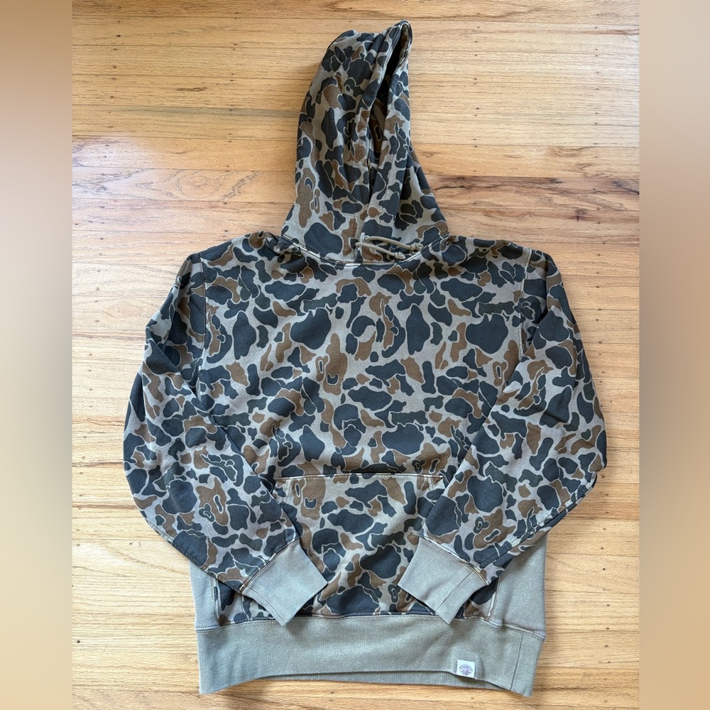 Men's Camo Hoodie Sweatshirt - Olive/Brown